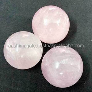 Pink Rose Quartz Ball Spheres Wholesale Gemstone Crystals Crafts Reiki Rocks Minerals Feng Sui Jade Decorative Ball Spheres