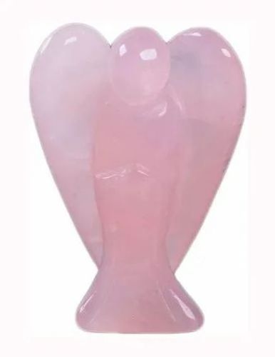 Natural Rose Quartz Angels Carvings Wholesale Crystal Crafts Figurines Natural Stones Reiki Rocks Minerals Feng Shui Angels