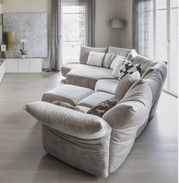 Home Use Soft Petal Flower Sofa Nordic Style Comfortable And Simple Living Room Furniture