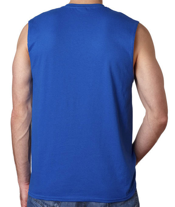 2024 OEM Custom Logo Cut Off Solid Color Shirt Sleeveless Men's Workout Bodybuilding Muscle Gym Tank Tops Vest for Men