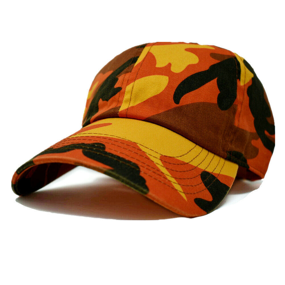 Customizable Polo Style Camouflage Hats Four Seasons Baseball Caps Hat Cotton Washed Adjustable Hats Cotton Plain Solid Ball Cap