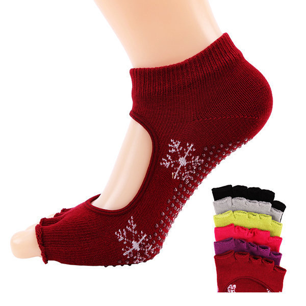 Hot Selling Women's Half-fingers Cotton Warm Exercise Toe Sock