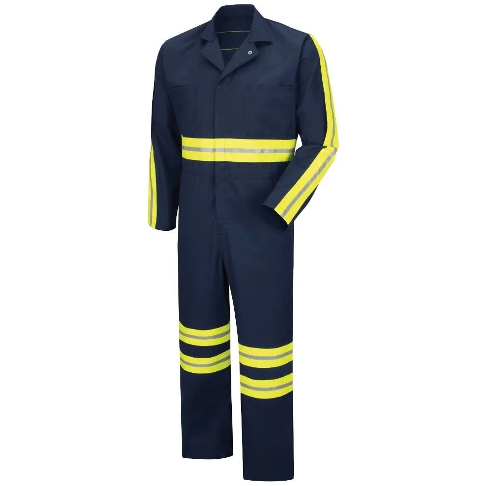 Wholesale Cheap Price Enhanced Visibility Twill Action Back Hi Vis Coverall