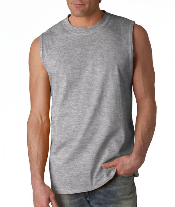 2024 OEM Custom Logo Cut Off Solid Color Shirt Sleeveless Men's Workout Bodybuilding Muscle Gym Tank Tops Vest for Men