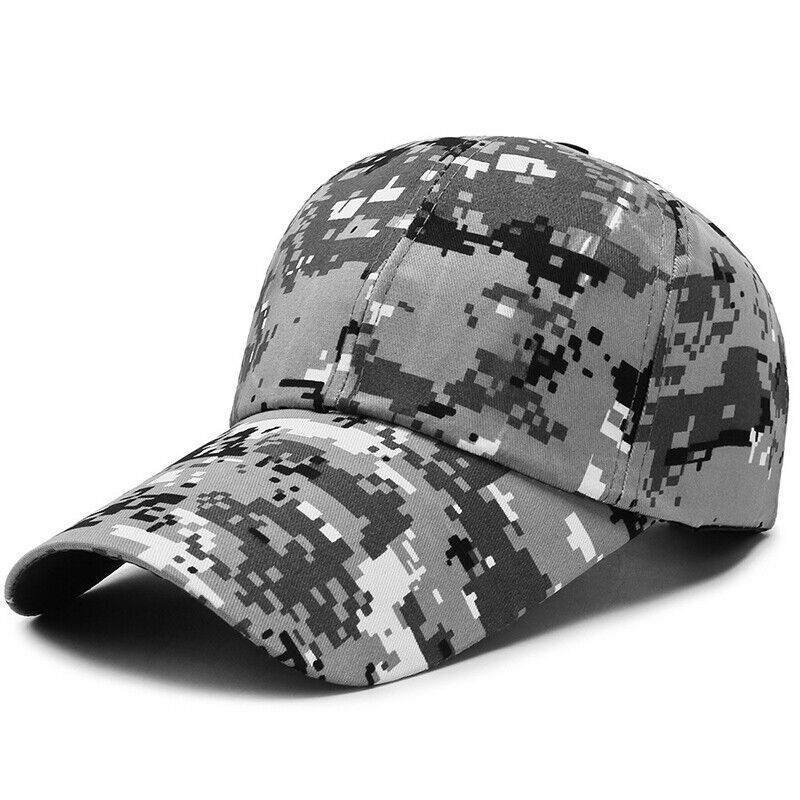 Unisex Camouflage Baseball Cap Digital Print Camo Hat for Sports Travel Casual Formal Dobby Style Baseball Cap for Men and Women