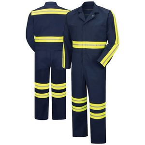 Wholesale Cheap Price Enhanced Visibility Twill Action Back Hi Vis Coverall