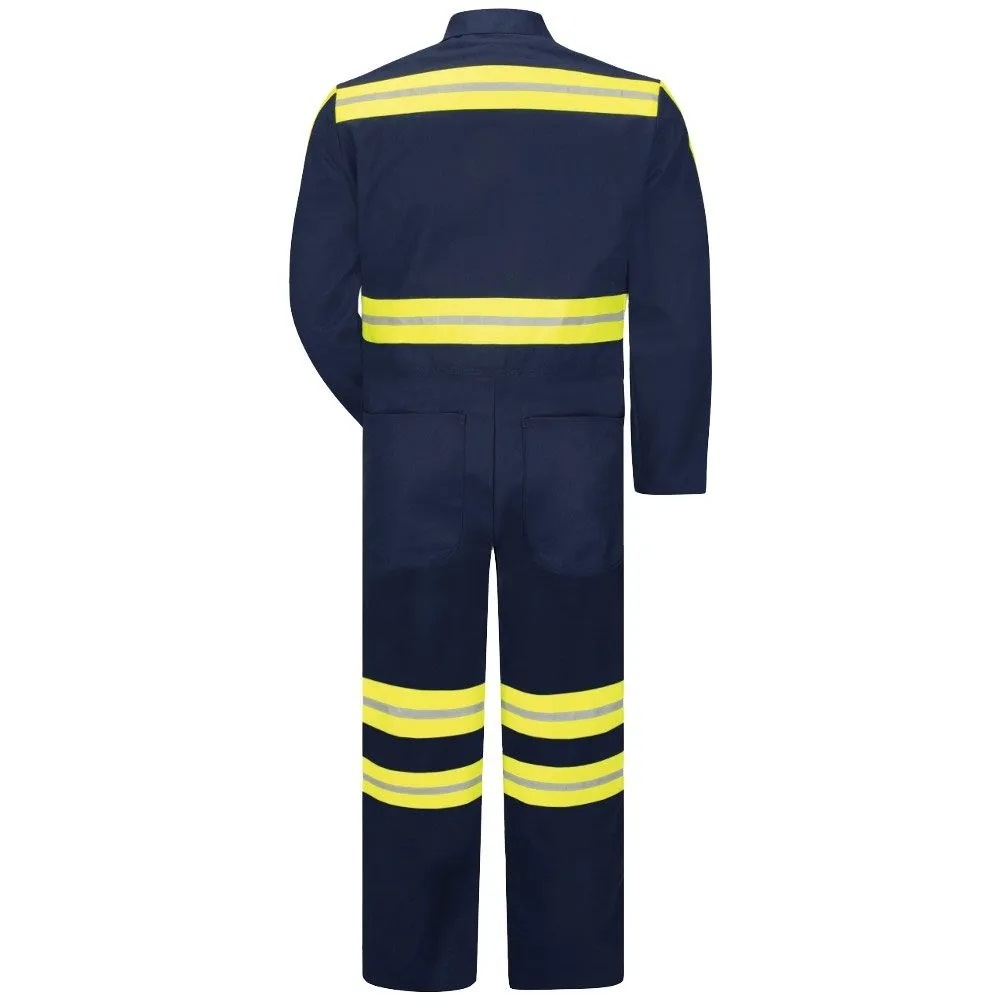 Wholesale Cheap Price Enhanced Visibility Twill Action Back Hi Vis Coverall