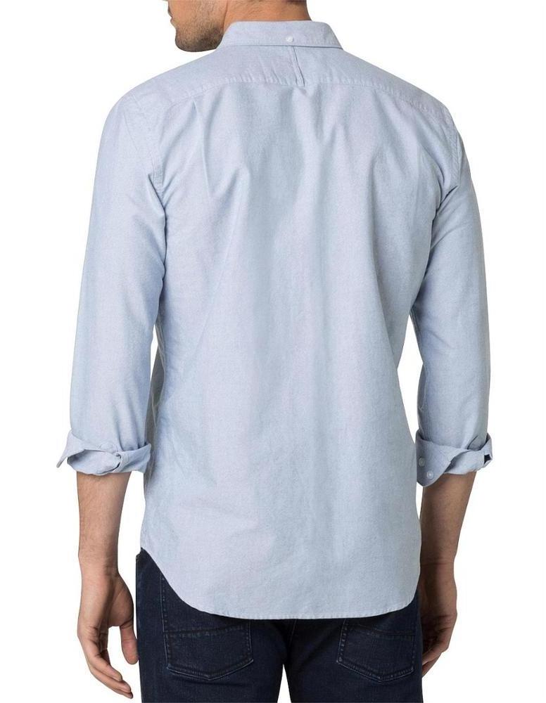 Men's Slim-fit Long-Sleeve Solid Oxford Shirt