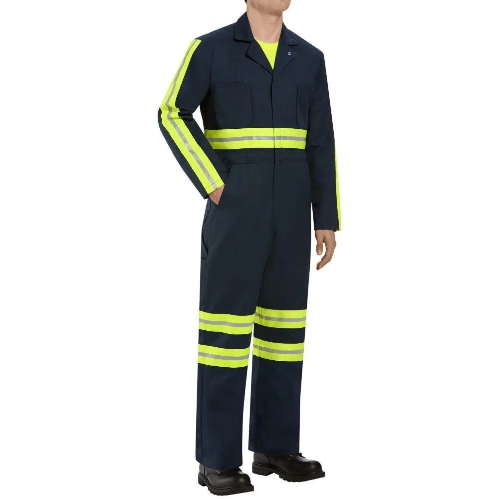 Wholesale Cheap Price Enhanced Visibility Twill Action Back Hi Vis Coverall