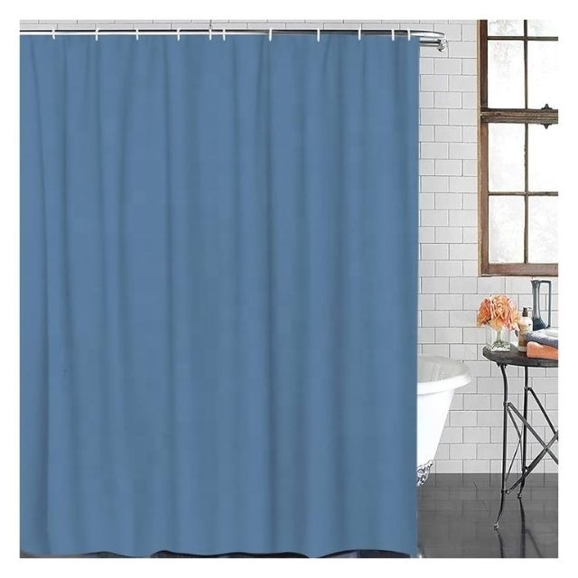 Semi Transparent Bathroom Embroidered Waterproof And Mildew Resistant Cute Shower Drapes Bathroom Attractive Partition Curtain