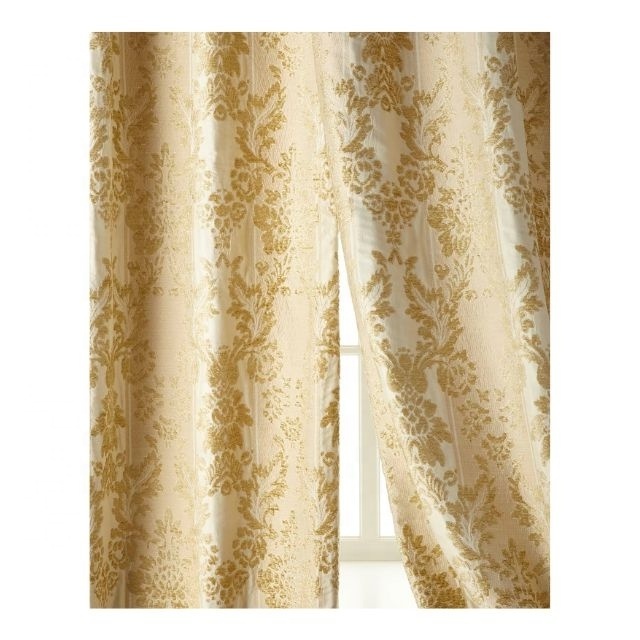 2024 New Stylish Crystal Golden Light Luxury High Embroidered Jacquard Curtains For Living Room Bedroom Custom Finished Product