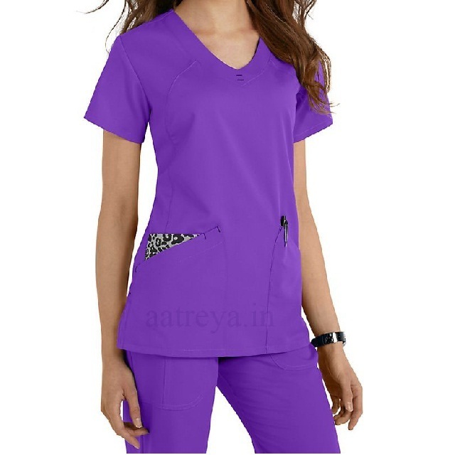 Short sleeves medical scrub uniform Pajamas set