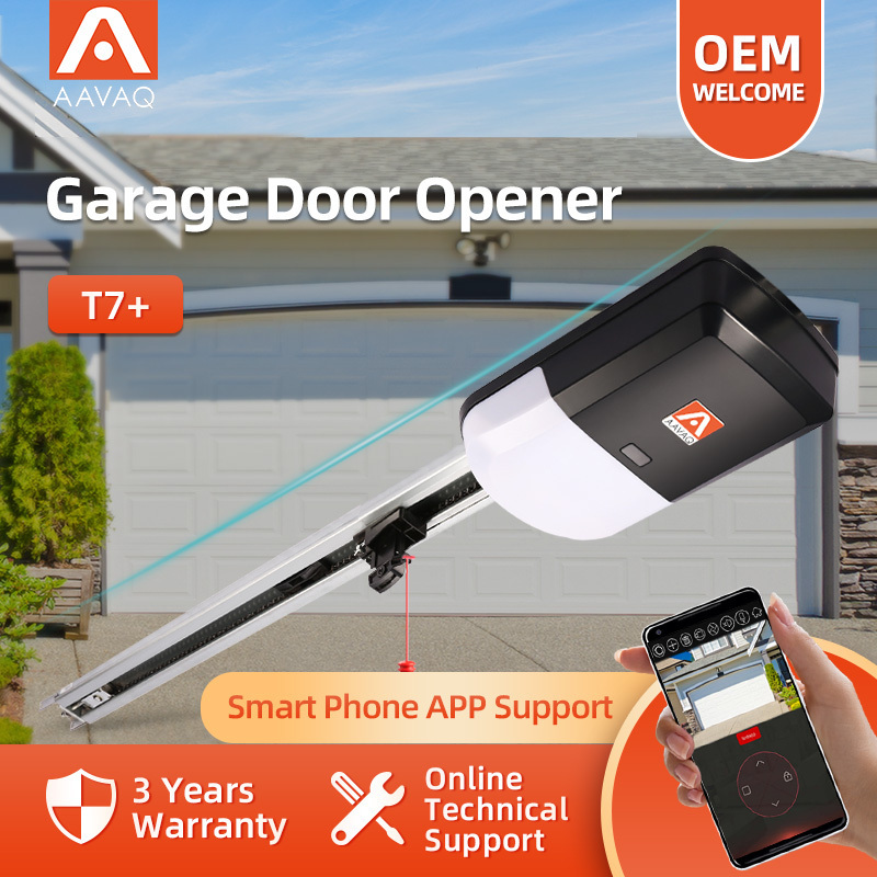 AAVAQ T7+ 700N 433 MHz Rolling Code  Rail Set Garage Door Opener