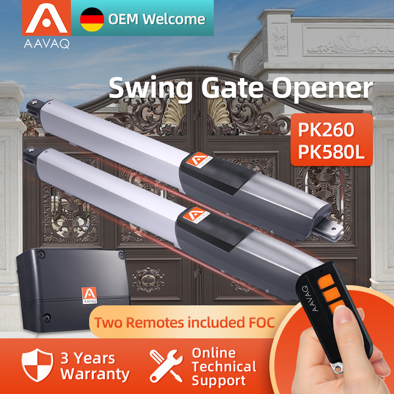 AAVAQ PK Series Double Swing Gate Opener Kit with Wifi Remote Control