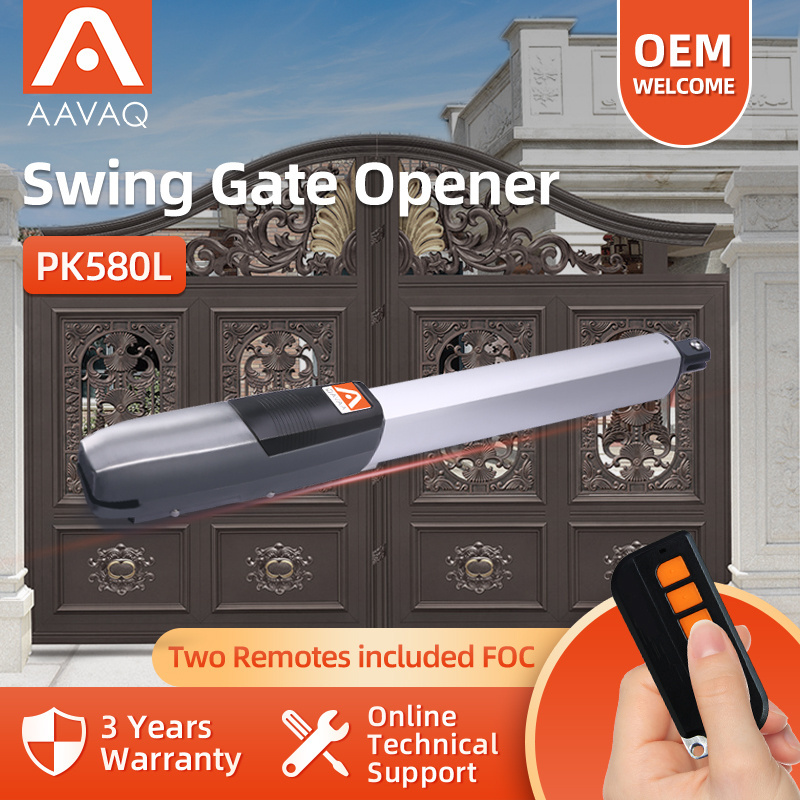 AAVAQ PK Series WiFi Remote Automatic Control DC Swing Gate Opener Electric Gate Motor Operator