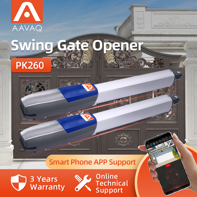 AAVAQ PK260 220V for 400kg per leaf Swing Gate Opener Dual Arms Gate Motor