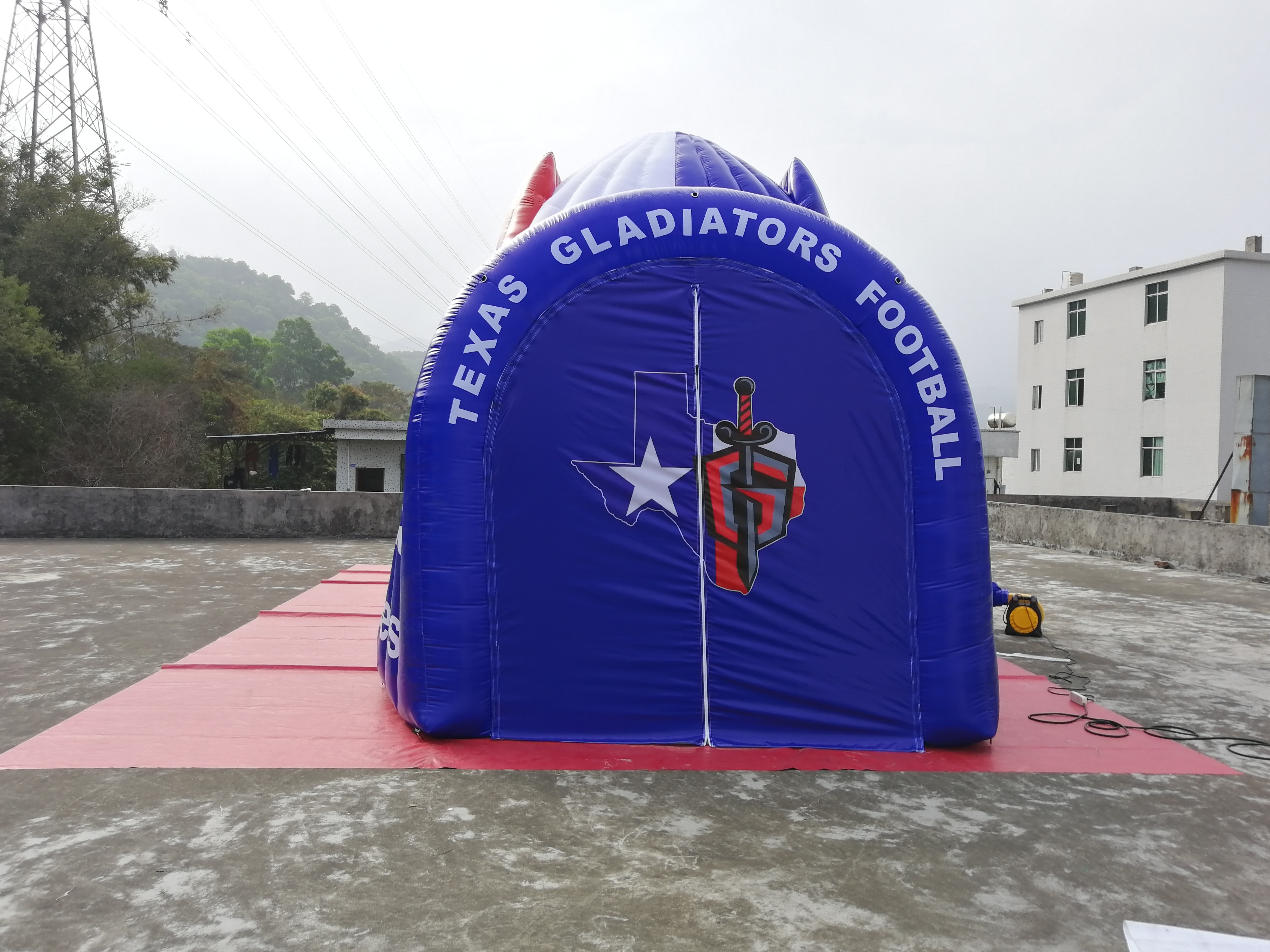 Inflating Tunnels Team Sports Tunnels Customized Logo Printing Custom Size Accepted Advertisement PVC Oxford Fabric 10 Sets PK