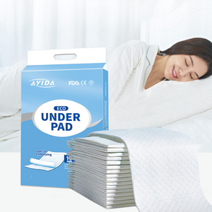 Wholesale incontinence bed adult underpad 60x90 sanitary under pad large size hospital underpad