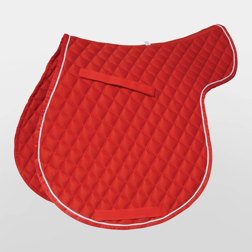 Horse Cotton Saddle Pad 5 different fabric trim and binding colors with a choice of nearly 5 different colors of sheepskin