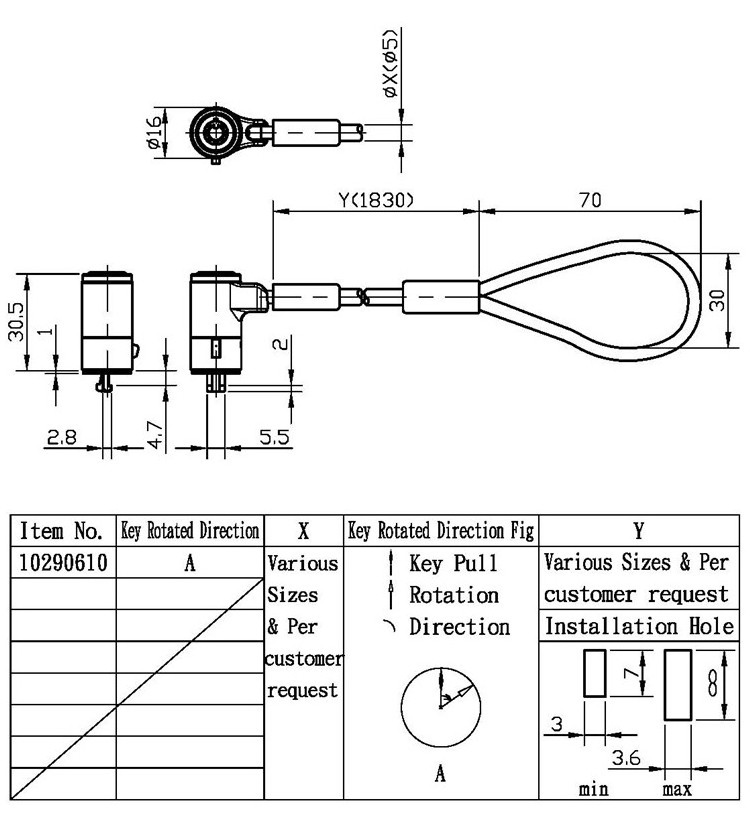 Desktop Notebook With Master Key Cable Laptop Table Wire Computer Lock