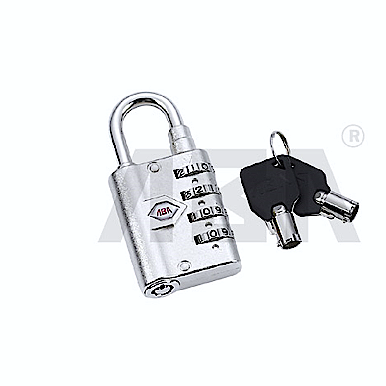 High Security 4 Heavy Duty Padlock With Key Digit Luggage Combination Lock For Bag