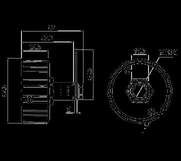 Circular Mechanical Master Use In Mailbox 4 Digital Combination Password Lock With Key For Locker