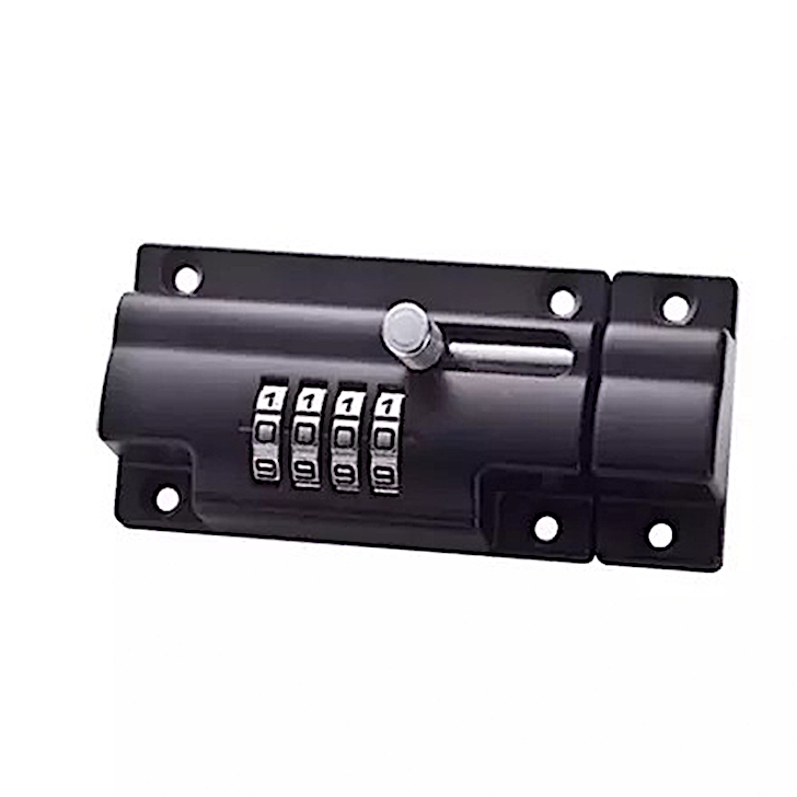 High Quality Bolt 4-Dials Combination Sliding Bolt Latch door lock