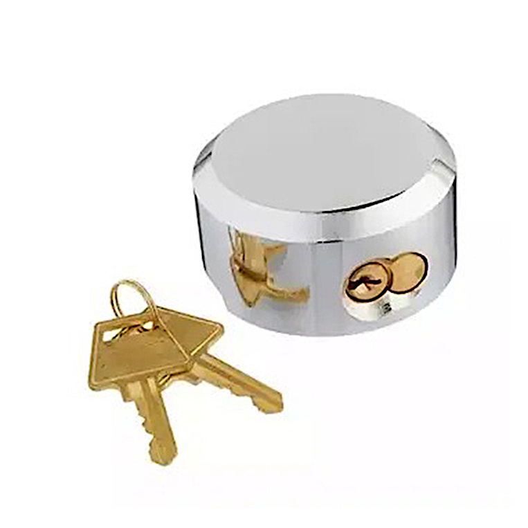 Hot Sale Made In Taiwan Round Steel Hidden Shackle padlock hasp and staple lock