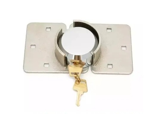 Hot Sale Made In Taiwan Round Steel Hidden Shackle padlock hasp and staple lock