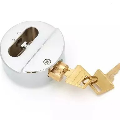 Hot Sale Made In Taiwan Round Steel Hidden Shackle padlock hasp and staple lock