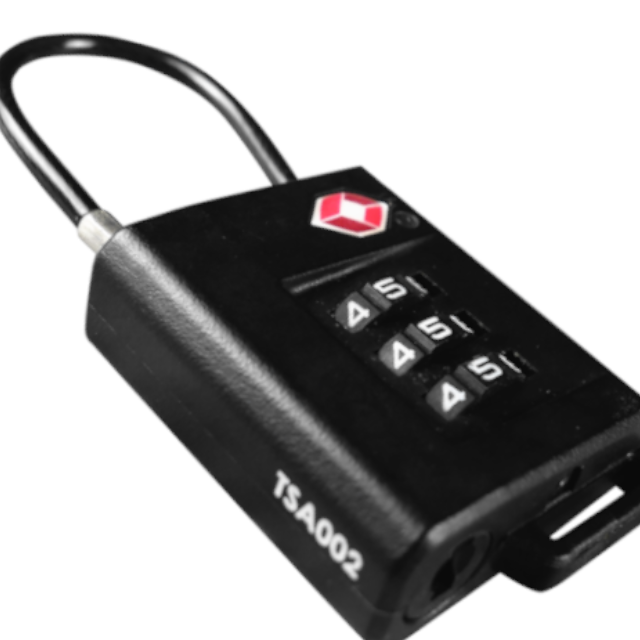 The ABS Security Lock TSA-approved 3-digit combination offers safety for luggage lockers and bags for travel gym and school