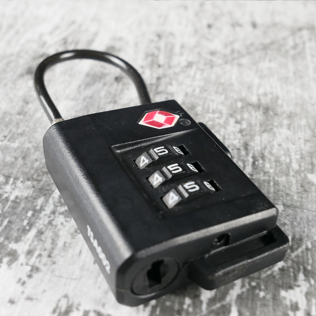 The ABS Security Lock TSA-approved 3-digit combination offers safety for luggage lockers and bags for travel gym and school