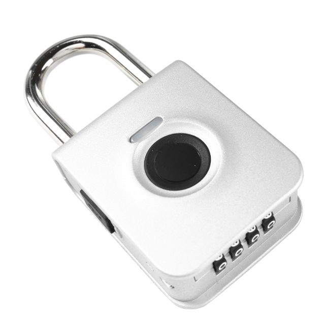 OEM / ODM hardened steel keyless gym biometric locker lock high quality outdoor waterproof padlock with fingerprint