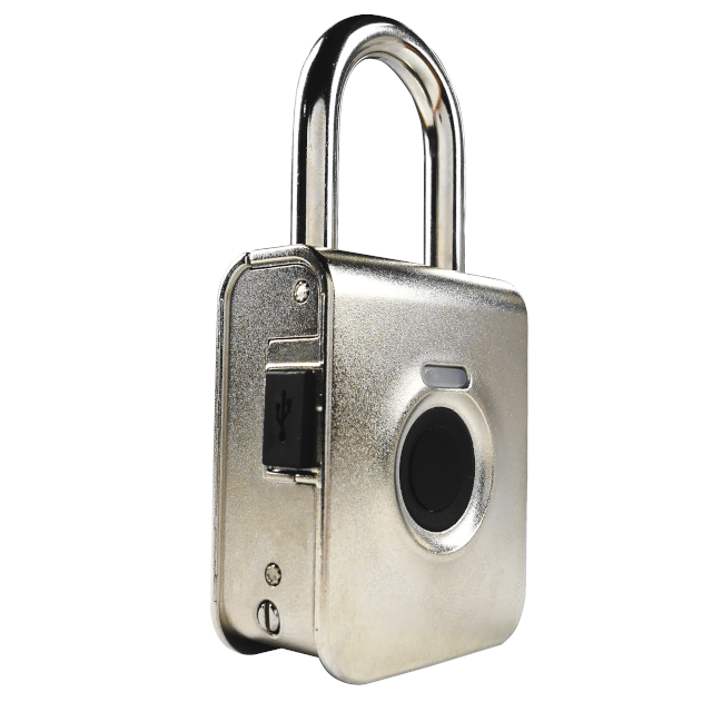 OEM / ODM hardened steel keyless gym biometric locker lock high quality outdoor waterproof padlock with fingerprint