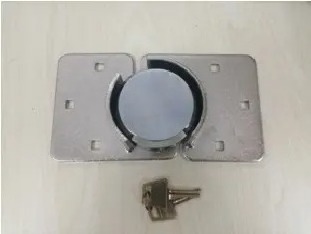 High Quality Round Steel Hockey Puck Lock Hidden Shackle Padlock trailer door lock