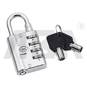 Commercial Grade 4 Digit Combination Padlock with Key - Heavy Duty Lock for Sale