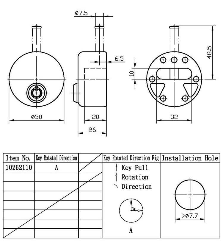 High quality harden steel heavy duty puck Trailer door Cargo hidden shackle lock