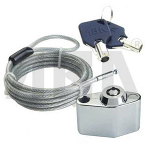 This heavy-duty zinc alloy steel luggage locker and bicycle adjustable cable lock, security to protect your belongings.