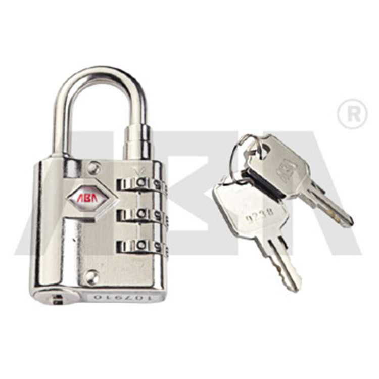 Hot selling 3 dials zinc alloy Household Industrial master key  combination padlock