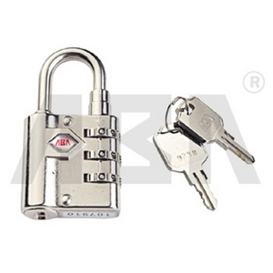 Hot selling 3 dials zinc alloy Household Industrial master key  combination padlock