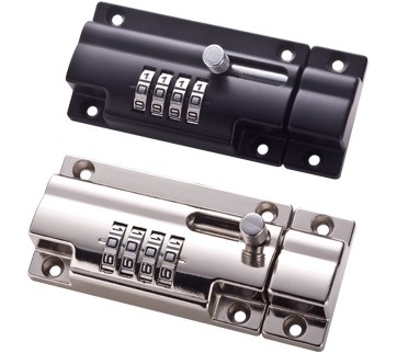 High Quality Zinc Alloy Combo Bolt 4-Dials Combination Sliding Bolt Latch door lock