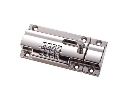 High Quality Zinc Alloy Combo Bolt 4-Dials Combination Sliding Bolt Latch door lock