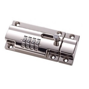 High Quality Zinc Alloy Combo Bolt 4-Dials Combination Sliding Bolt Latch door lock