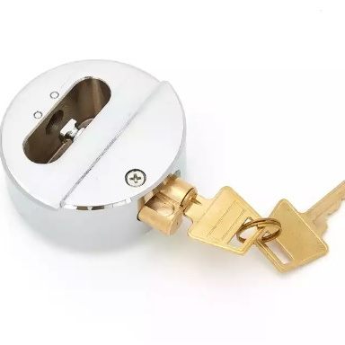 Van Lock Padlock Custom High-security Anti-theft Chromium-plated Hardened Steel Carton Chrome TW Hockey Puck Lock ABA 26*14*35cm