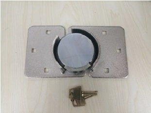 Van Lock Padlock Custom High-security Anti-theft Chromium-plated Hardened Steel Carton Chrome TW Hockey Puck Lock ABA 26*14*35cm