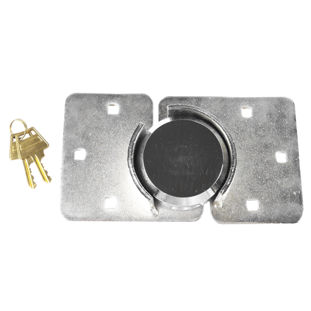 2022 Popular Round Steel Hockey Puck Lock Hidden Shackle Padlock Garage Puck Door Lock