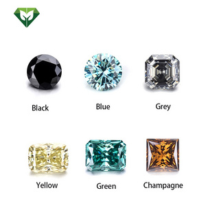 Green Diamond Luxurious VVS1 Clarity Moissanite Diamond Price Per Carat Gemstones Moissanite Diamond DEF Color GH Color