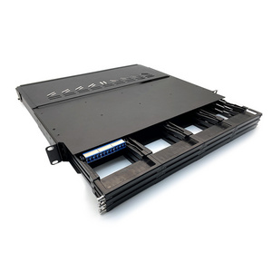 19" Inch Rack Mount 144 Port Core Lc Upc 1U Fiber Optical Distribution Frame 144f Odf High Density MPO Patch Panel