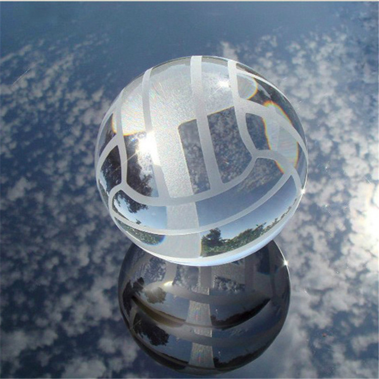 80mm Crystal glass world globe with crystal base custom crystal glass globe stand paperweight for Office Desk Decoration