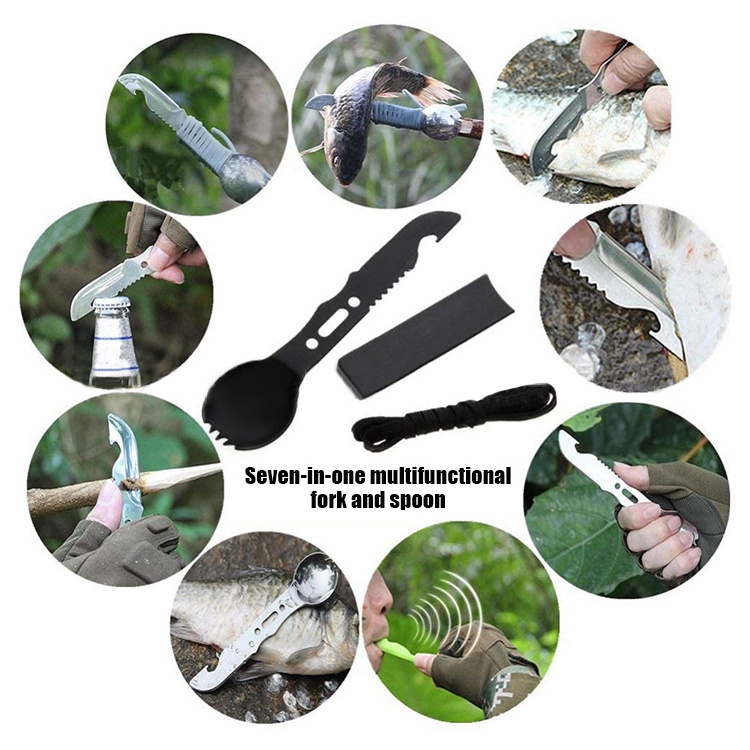 Hiking Products Outdoor 12 in 1 Survival Tool Sos Professional Pocket Survival Gear Camping Equipment Survival First Aid Kit